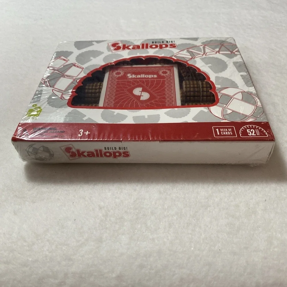 Scallops Build Big! Construction Set 1 Deck of Cards 52 Laser Cut Pieces‎ NEW
